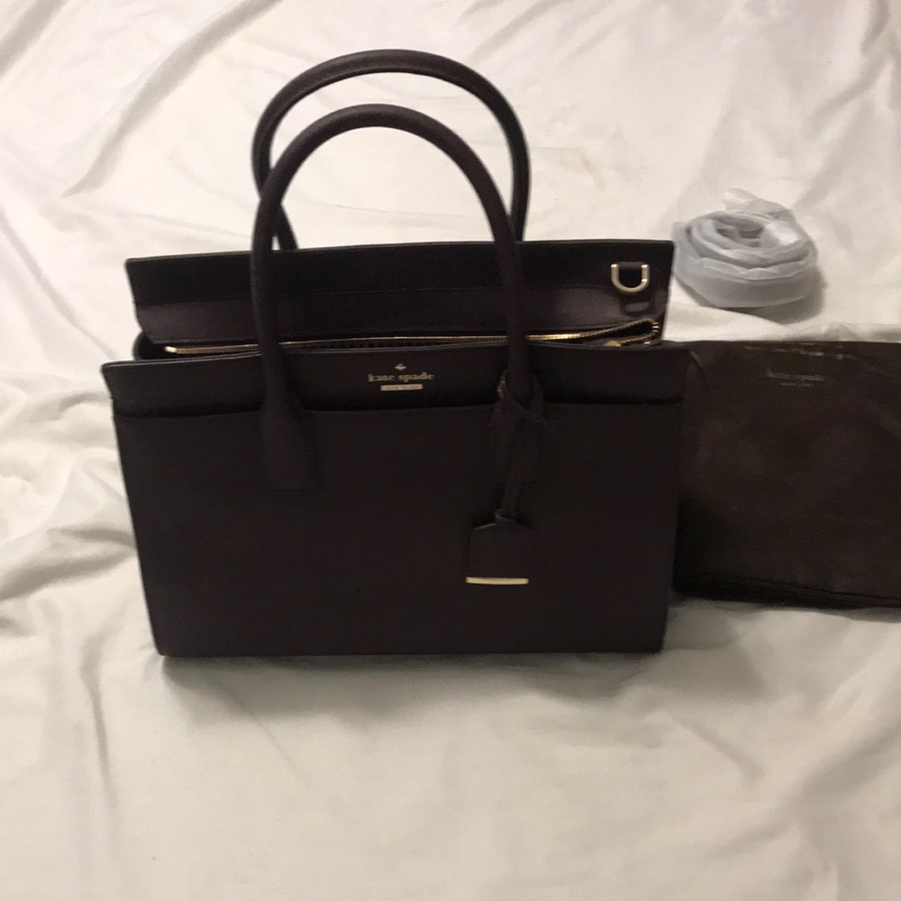 Plum colored Kate spade bag